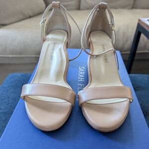 Sarah Flint Perfect Block Sandal 60 in sand calf, size 37.5